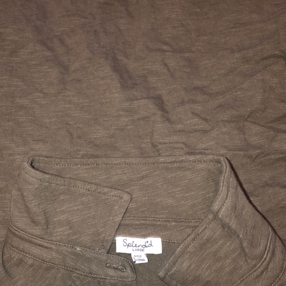 Splendid Cropped Tie Shirt - Picture 9 of 9